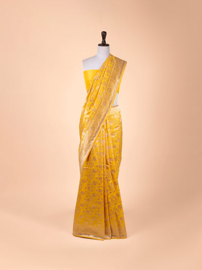 Handwoven Yellow Silk Saree