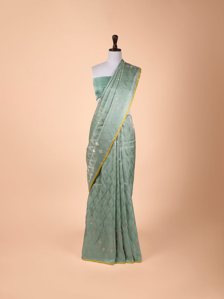 Handwoven Green Silk Saree