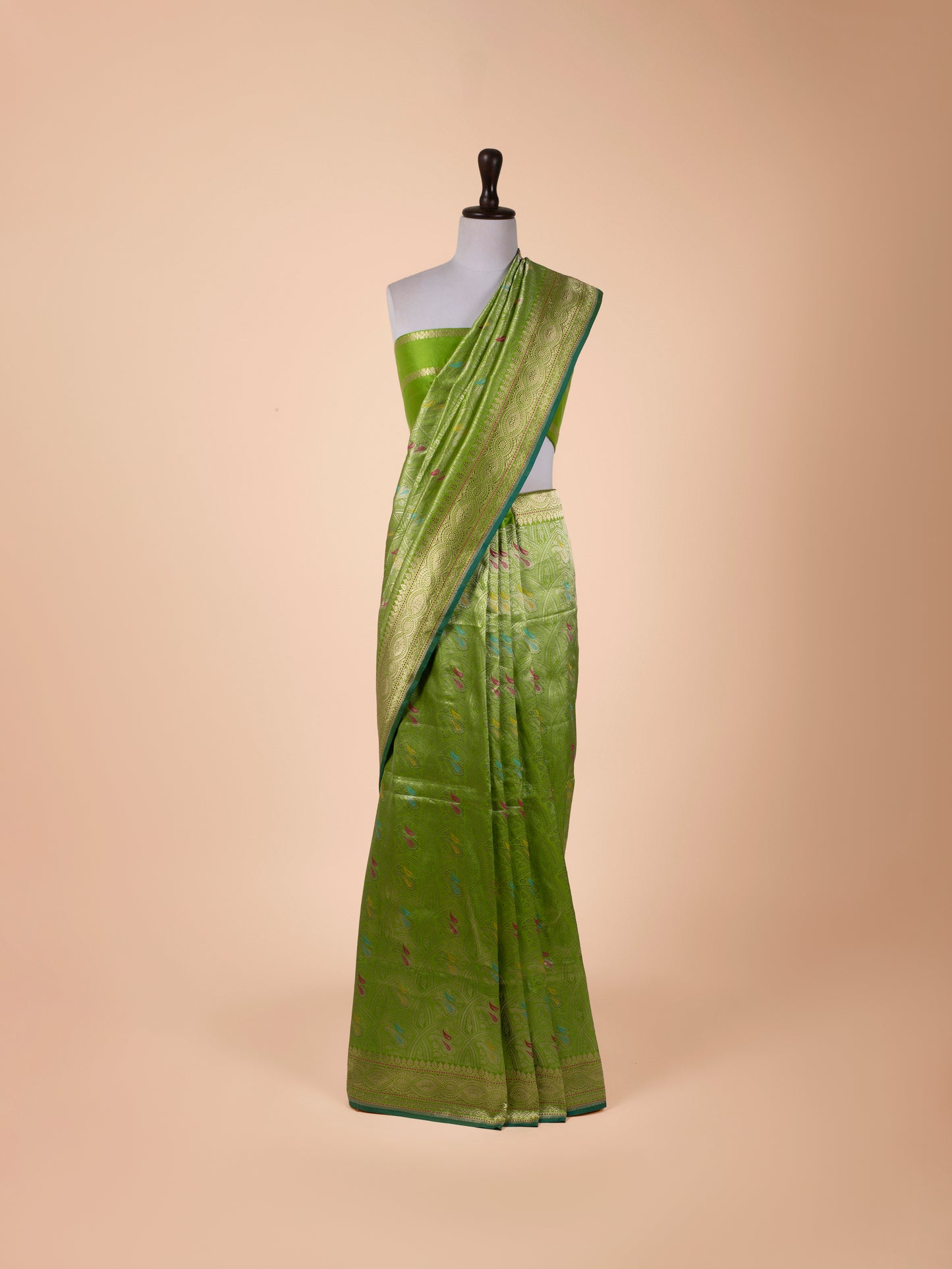 Handwoven Green Silk Saree