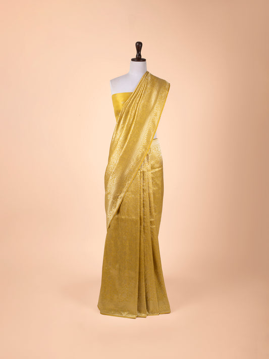 Handwoven Yellow Silk Saree