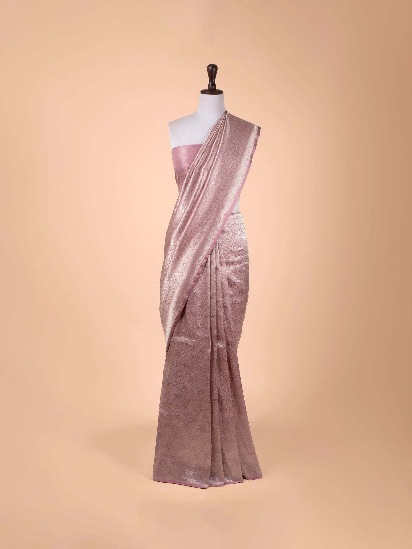 Handwoven Pink Silk Saree