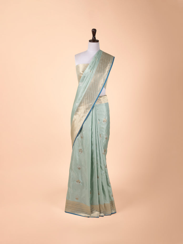 Handwoven Blue Silk Saree