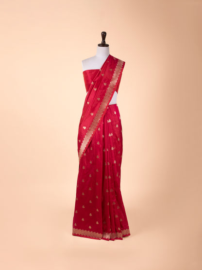 Handwoven Red Silk Saree