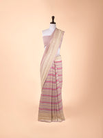 Handwoven Mauve Georgette Saree