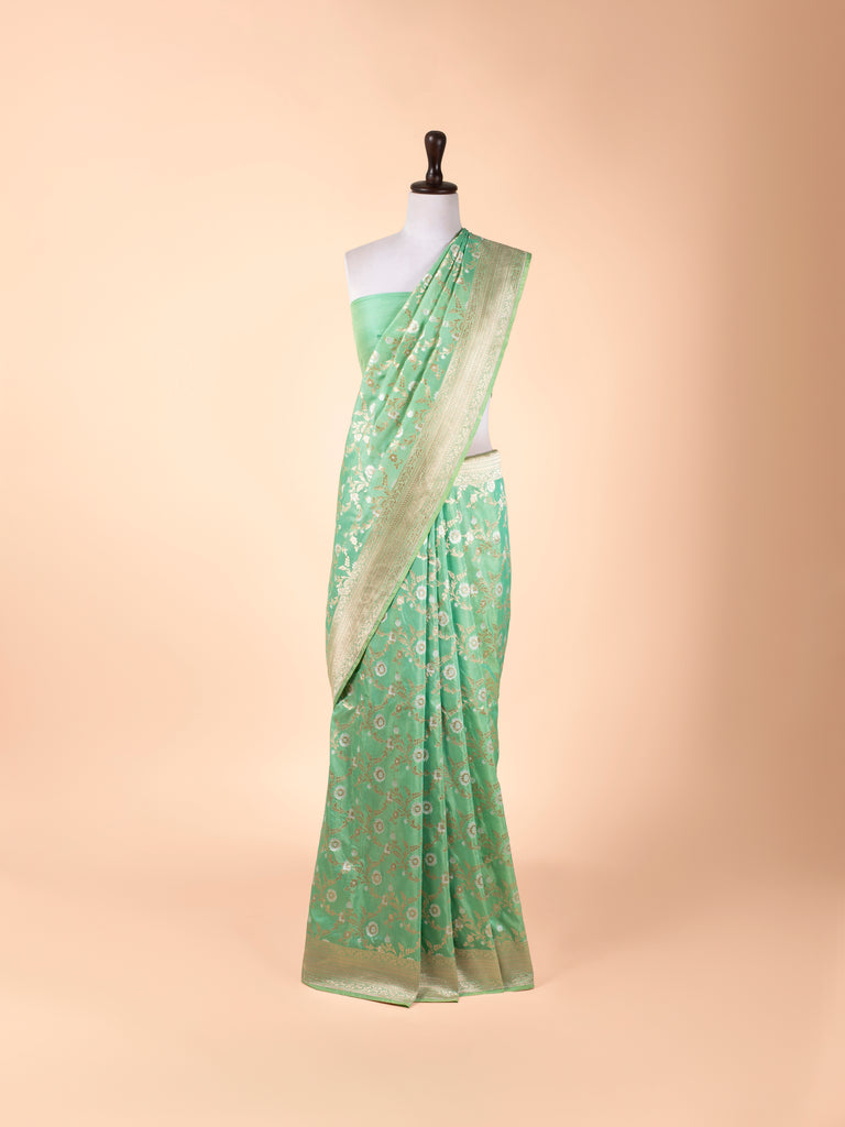 Handwoven Green Silk Saree