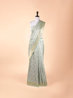 Handwoven Turquoise Blue Silk Saree