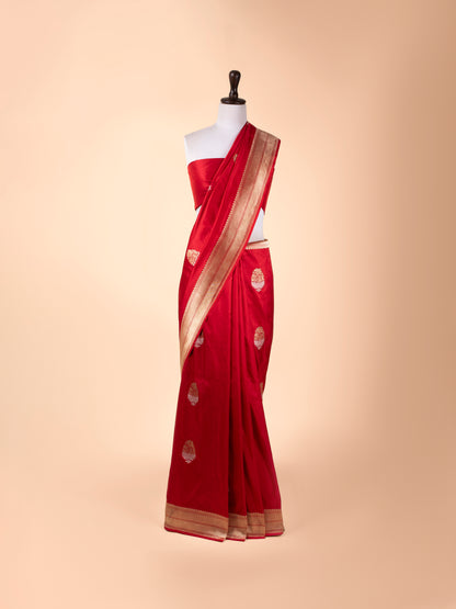 Handwoven Red Silk Saree