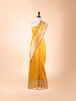 Handwoven Yellow Silk Saree