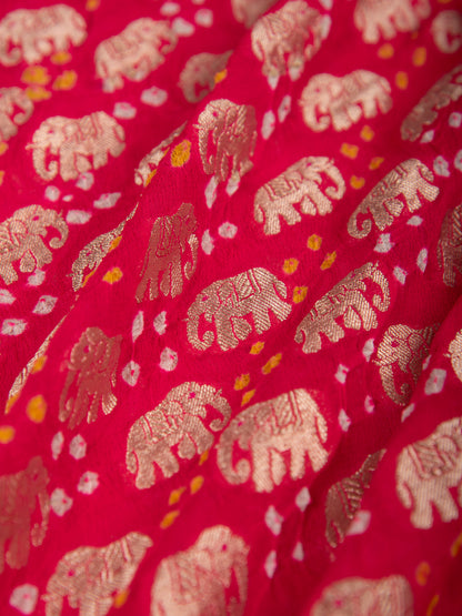Handwoven Rani Georgette Fabric