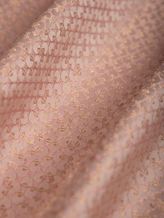 Handwoven Pink Silk Fabric