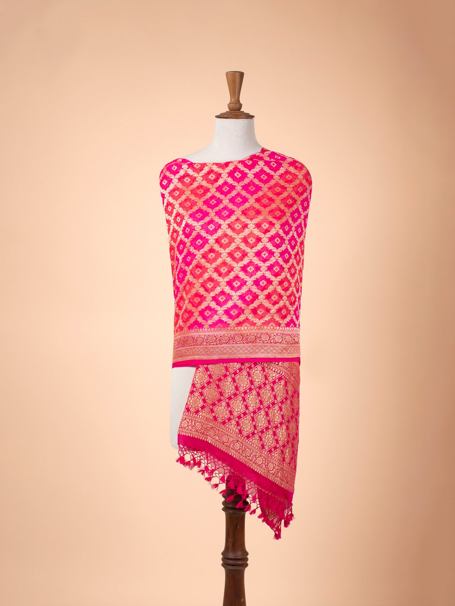 Handwoven Multicolour Georgette Dupatta