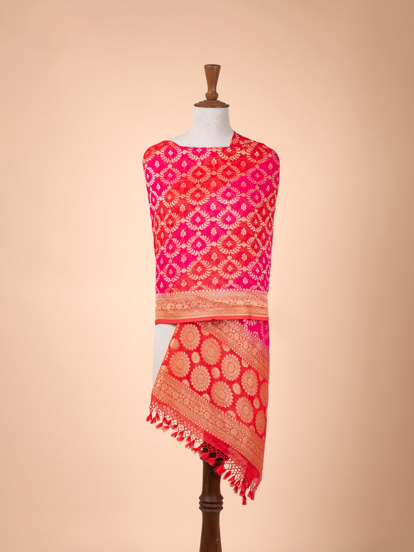 Handwoven Multicolour Georgette Dupatta