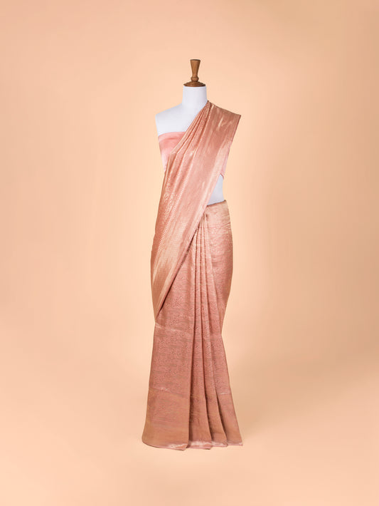 Handwoven Pink Silk Saree