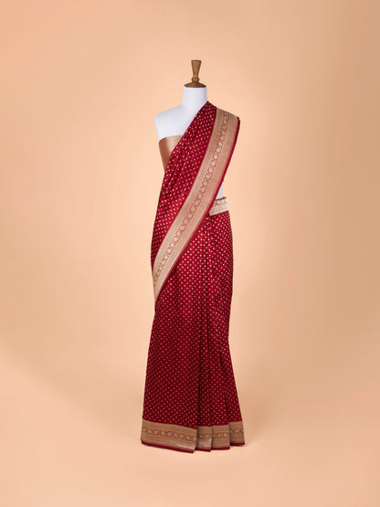 Handwoven Red Silk Saree