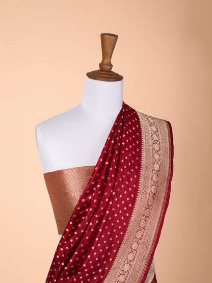 Handwoven Red Silk Saree