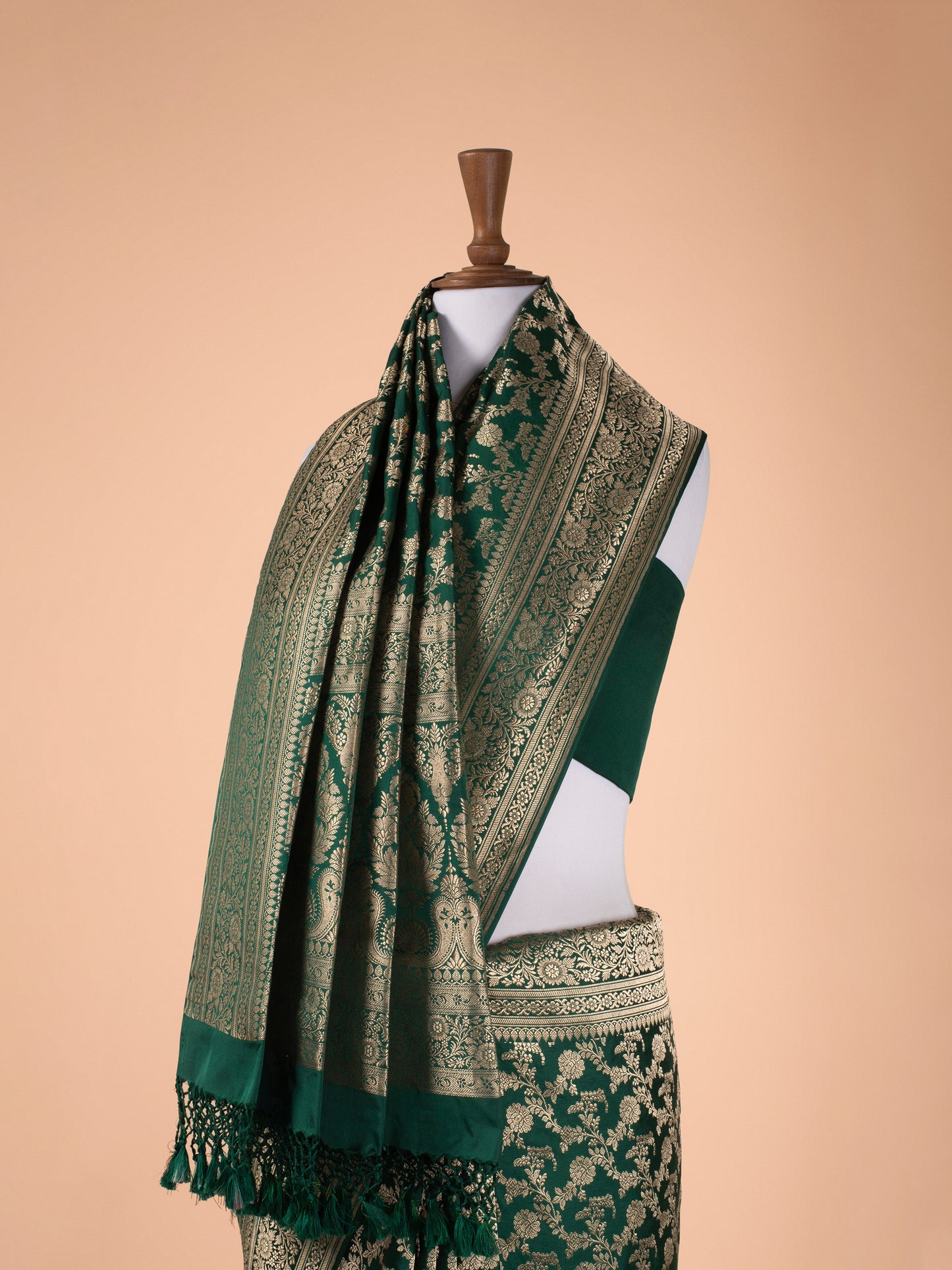 Handwoven Green Silk Saree