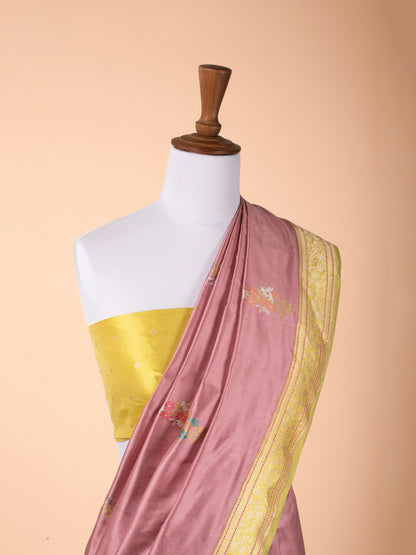 Handwoven Pink Silk Saree