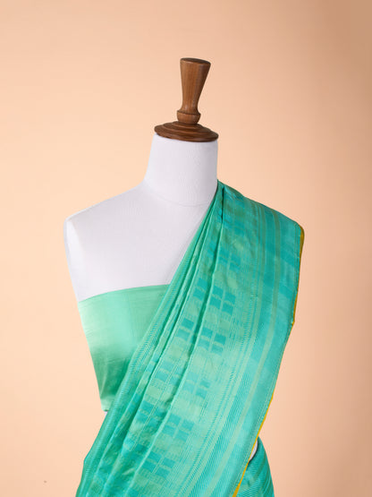 Handwoven Sea Green Silk Saree