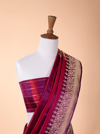 Handwoven Red Silk Saree