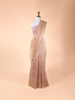 Handwoven Mauve Silk Saree