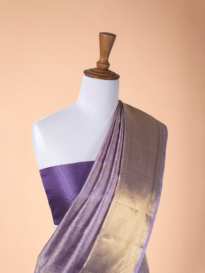 Handwoven Purple Kanjivaram Silk Saree