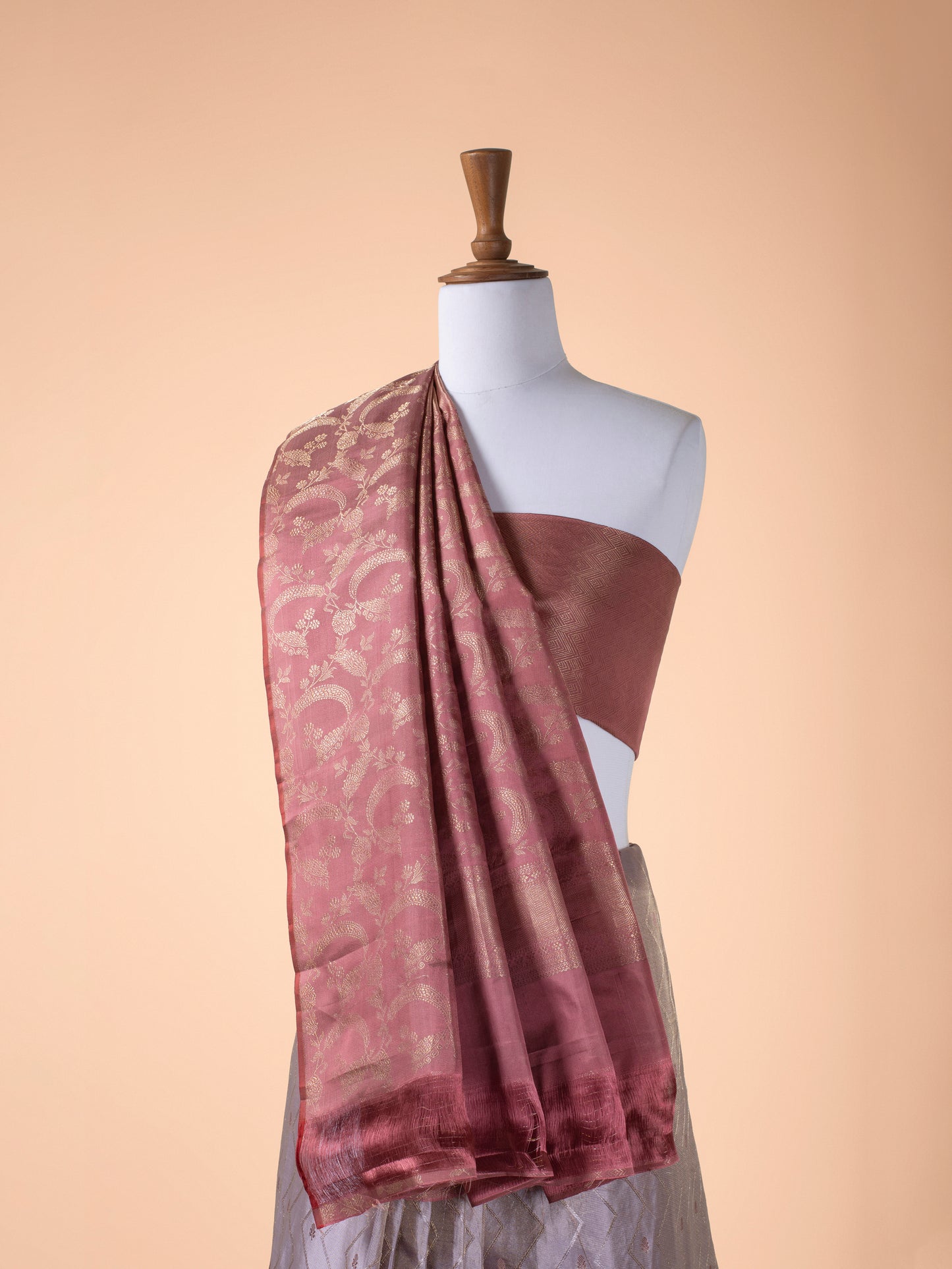 Handwoven Purple Kanjivaram Silk Saree