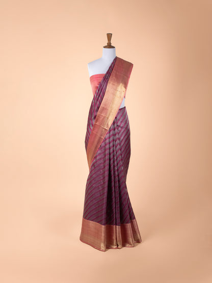 Handwoven Purple Kanjivaram Silk Saree