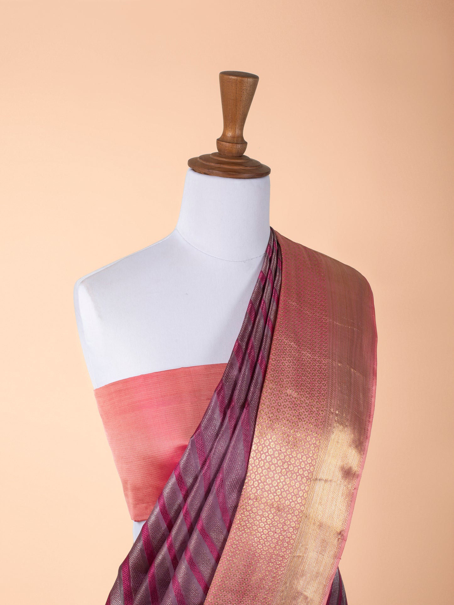 Handwoven Purple Kanjivaram Silk Saree