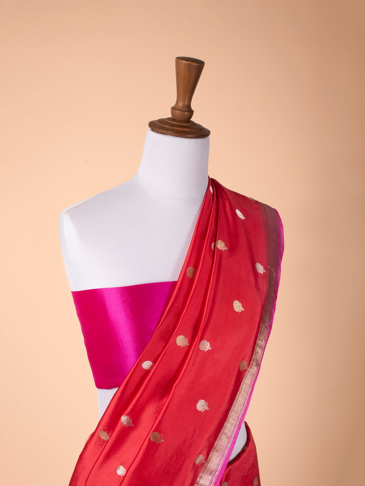 Handwoven Red Silk Saree