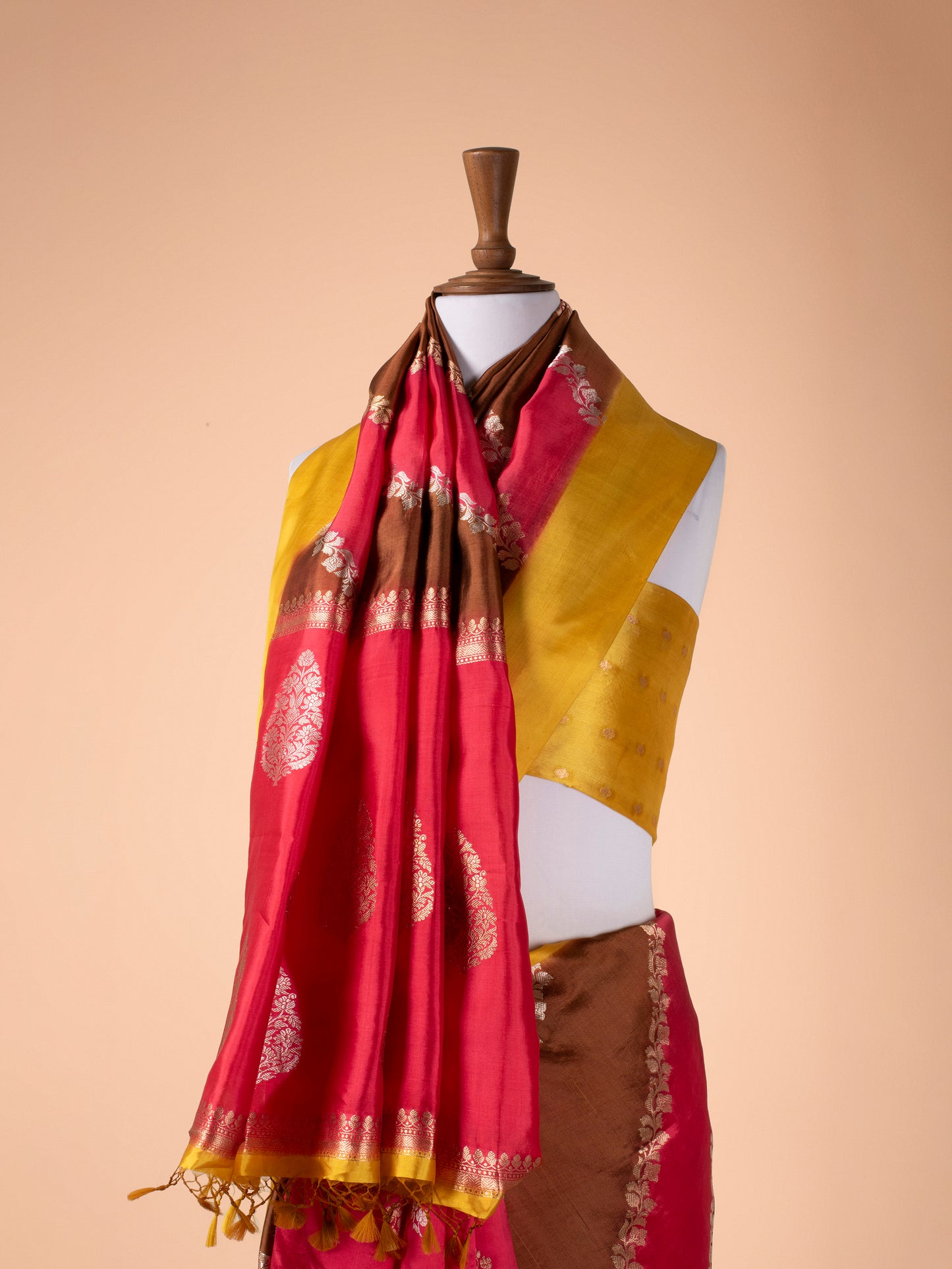 Handwoven Multicolor Silk Saree