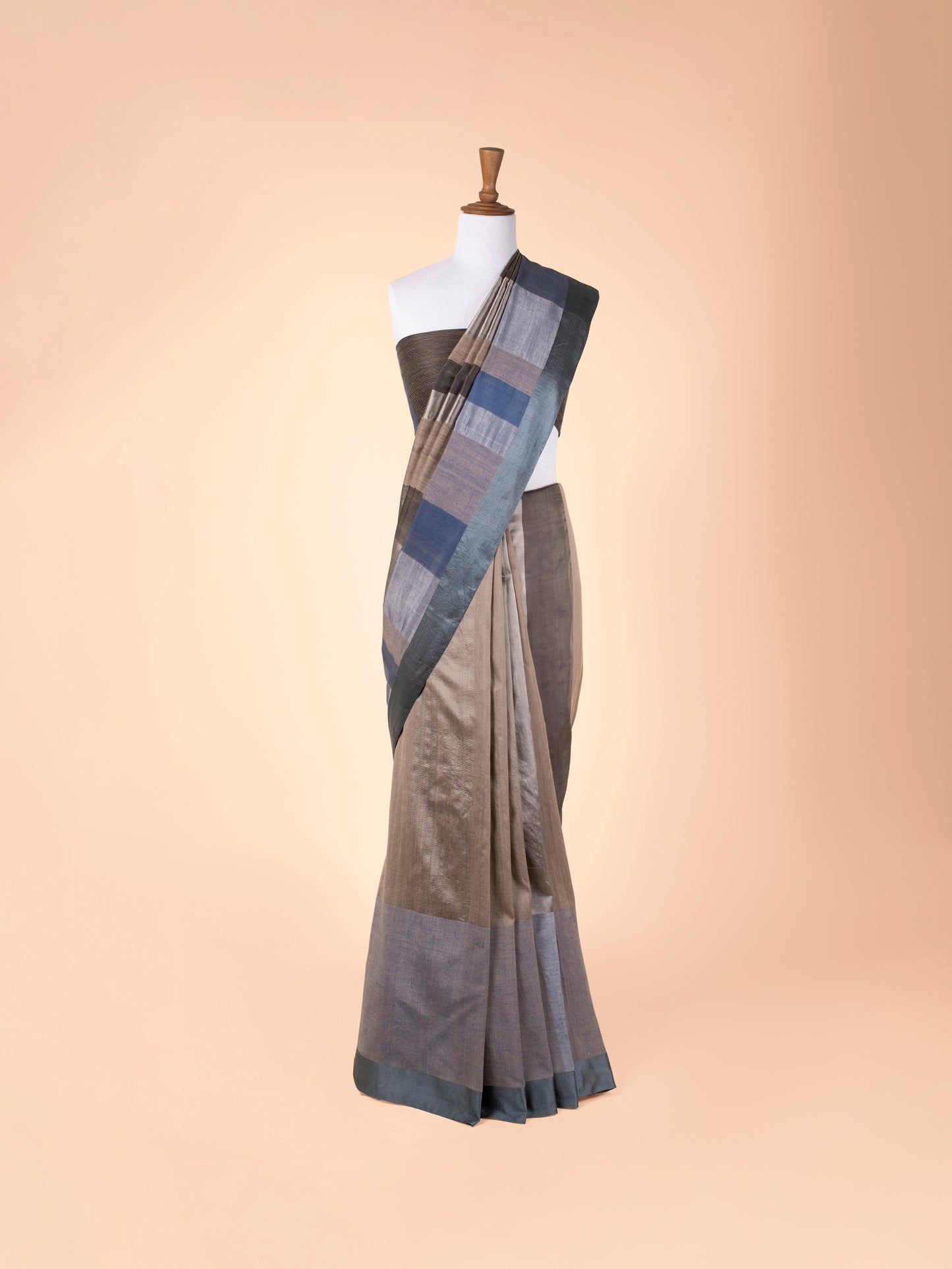 Handwoven Multicolour Cotton Saree