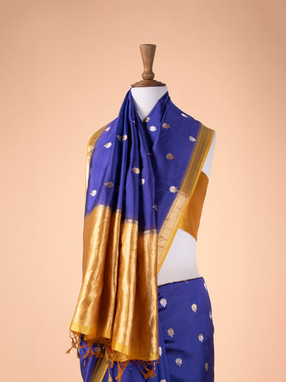 Handwoven Purple Silk Saree