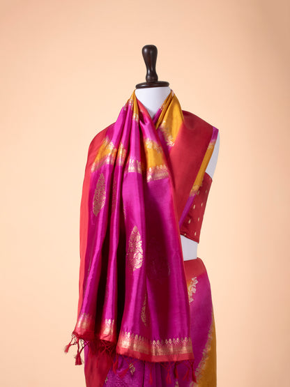 Handwoven Pink Silk Saree