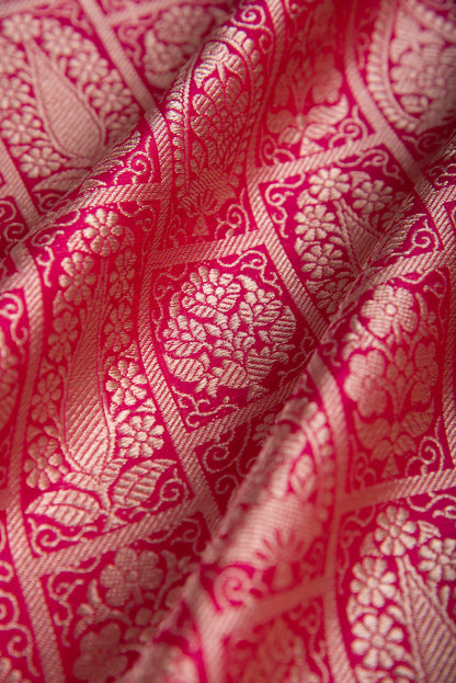 Handwoven Rani Pink Silk Fabric