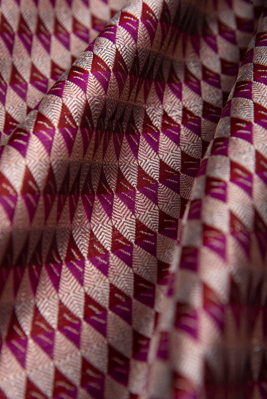 Handwoven Multicolor Silk Fabric