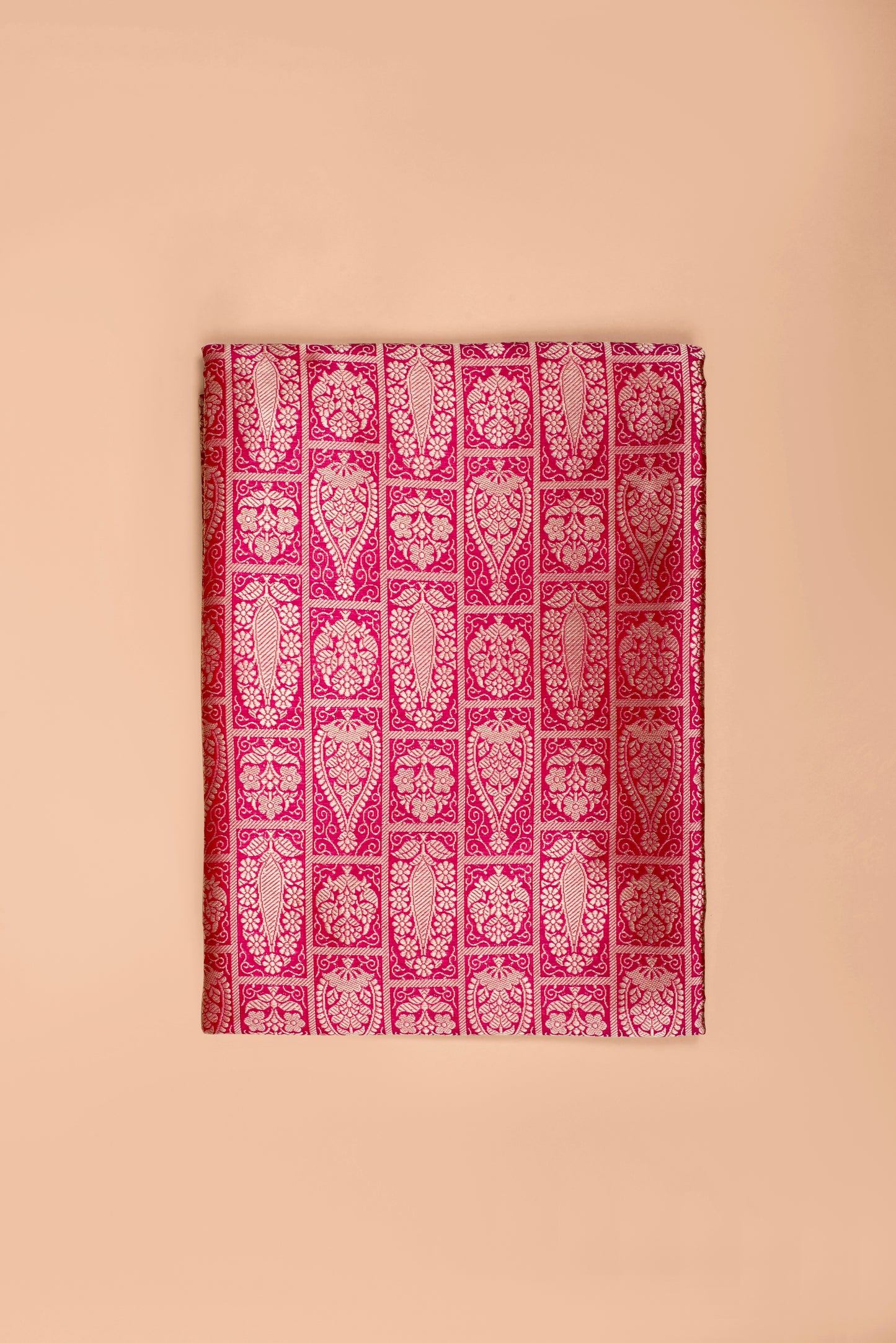 Handwoven Rani Pink Silk Fabric