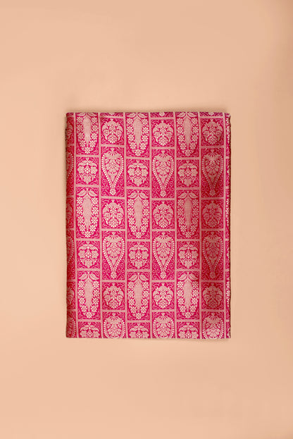 Handwoven Rani Pink Silk Fabric