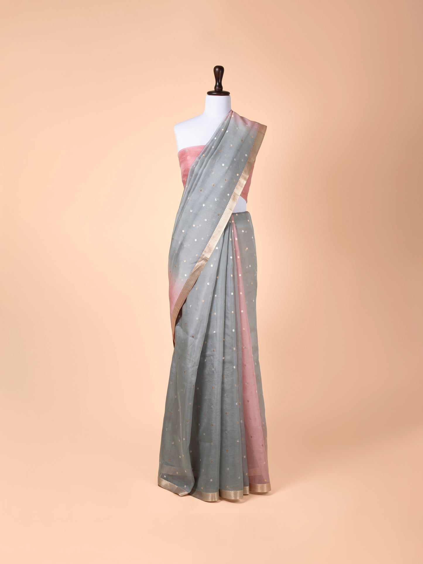 Handwoven Multicolour Organza Saree