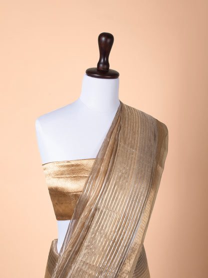 Handwoven Gold Tissue Saree