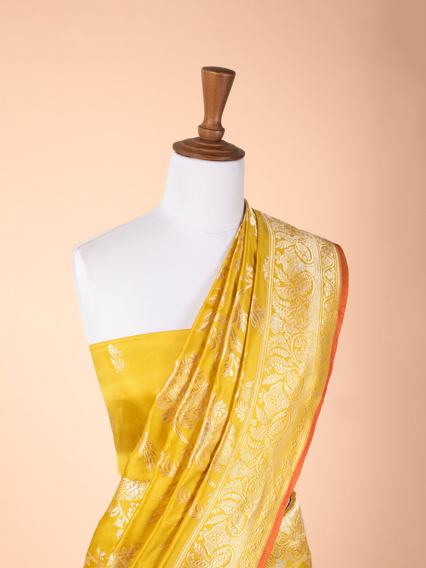 Handwoven Yellow Silk Saree