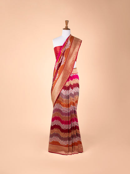 Handwoven Multicolor Silk Saree