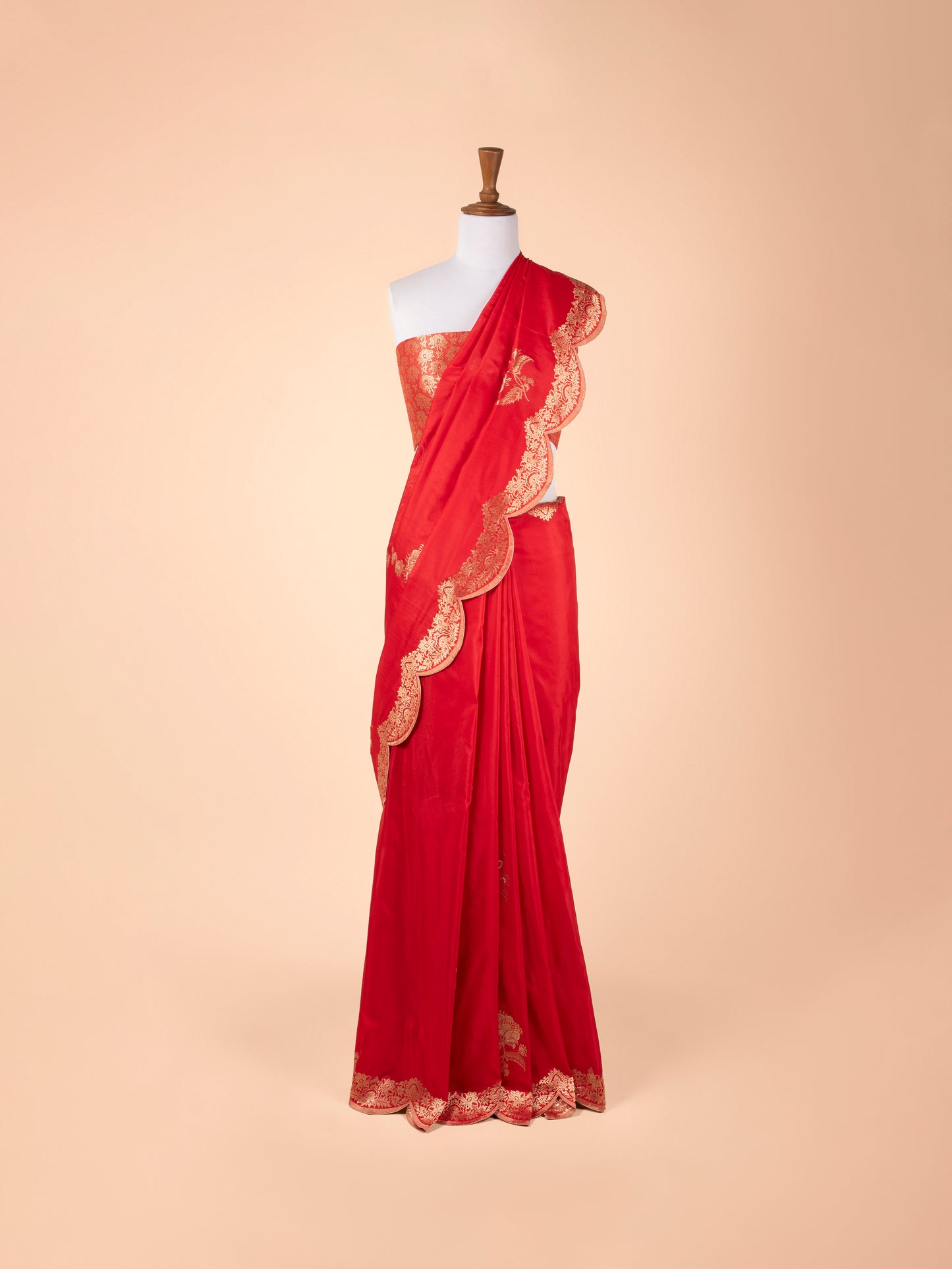 Handwoven Red Silk Saree