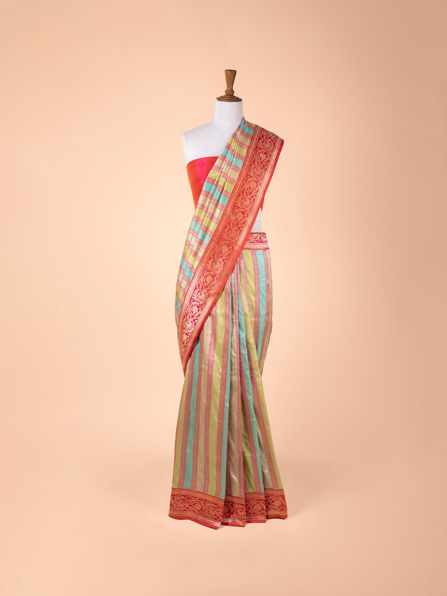 Handwoven Multicolor Silk Saree