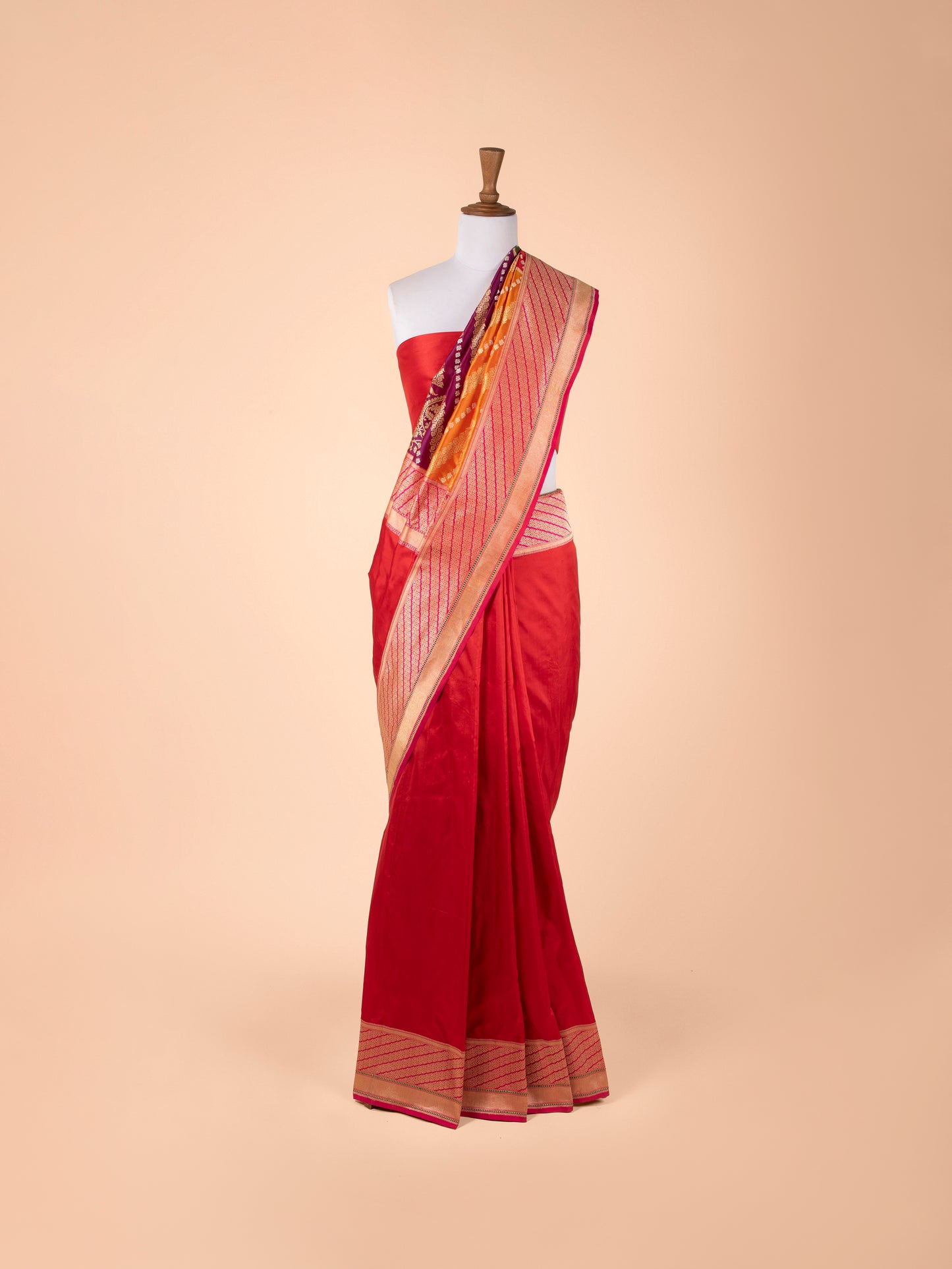 Handwoven Multicolor Silk Saree