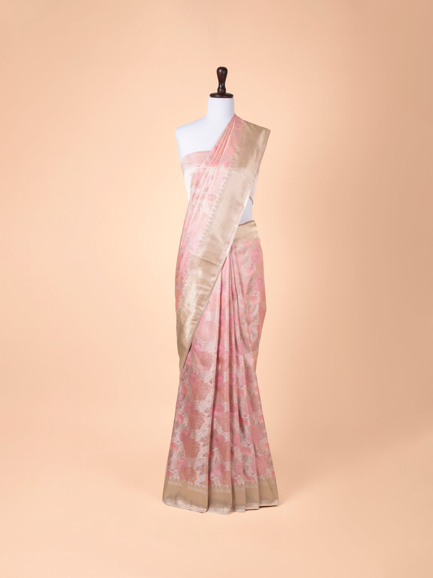 Handwoven Pink Silk Saree