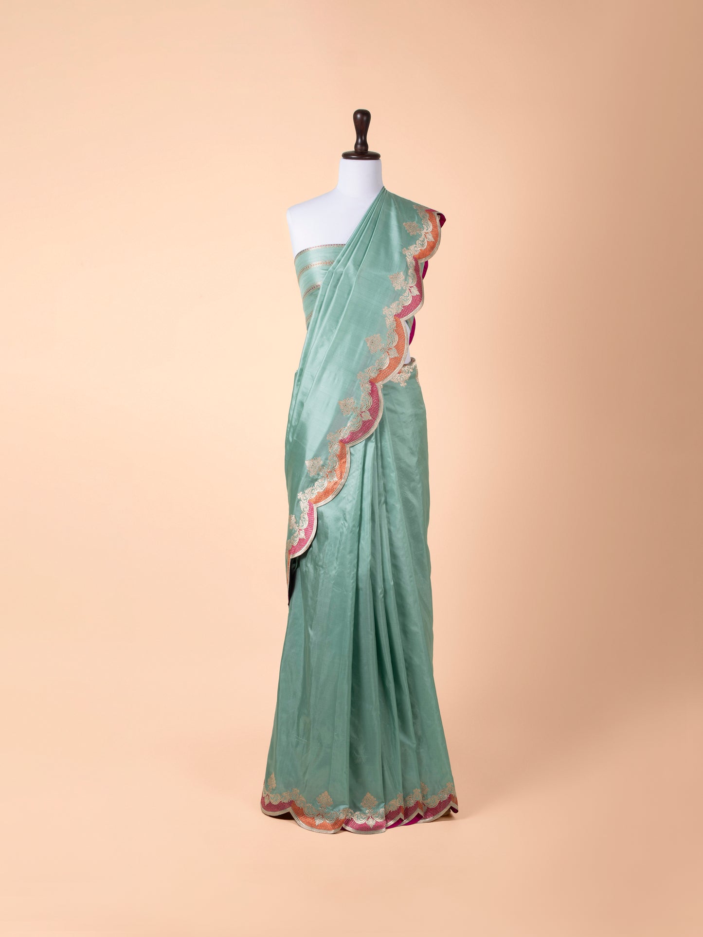 Handwoven Blue Silk Saree