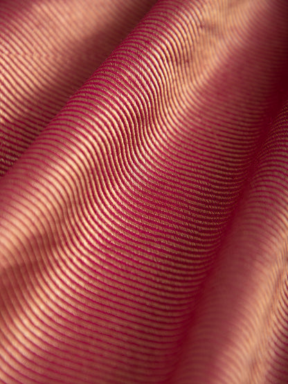 Handwoven Garnet Tussar Fabric