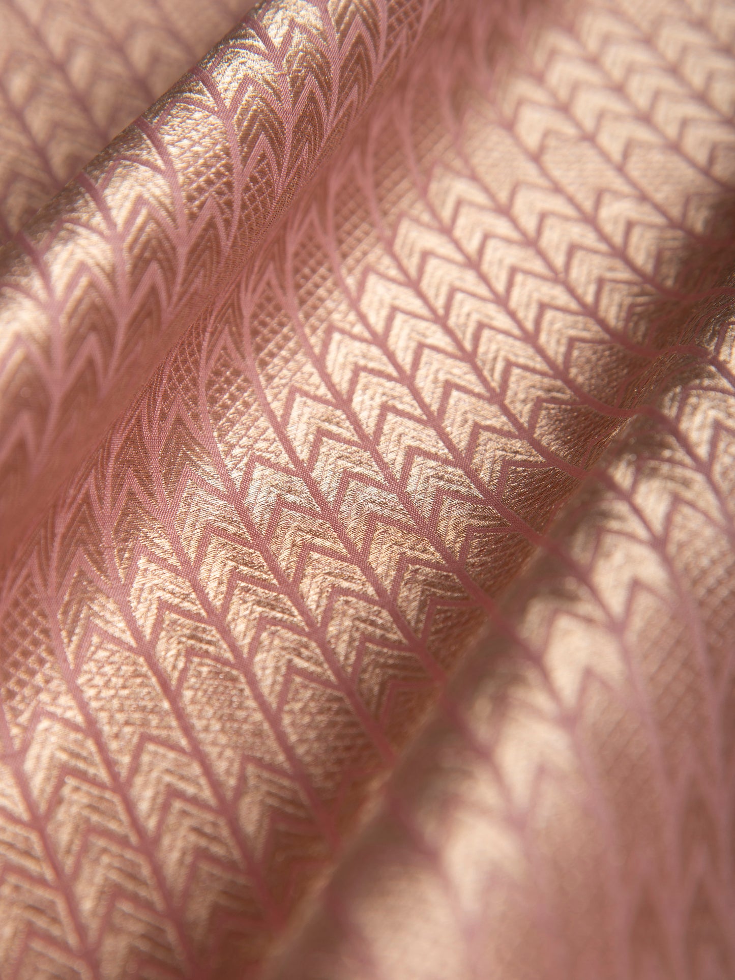 Handwoven Pink Silk Fabric