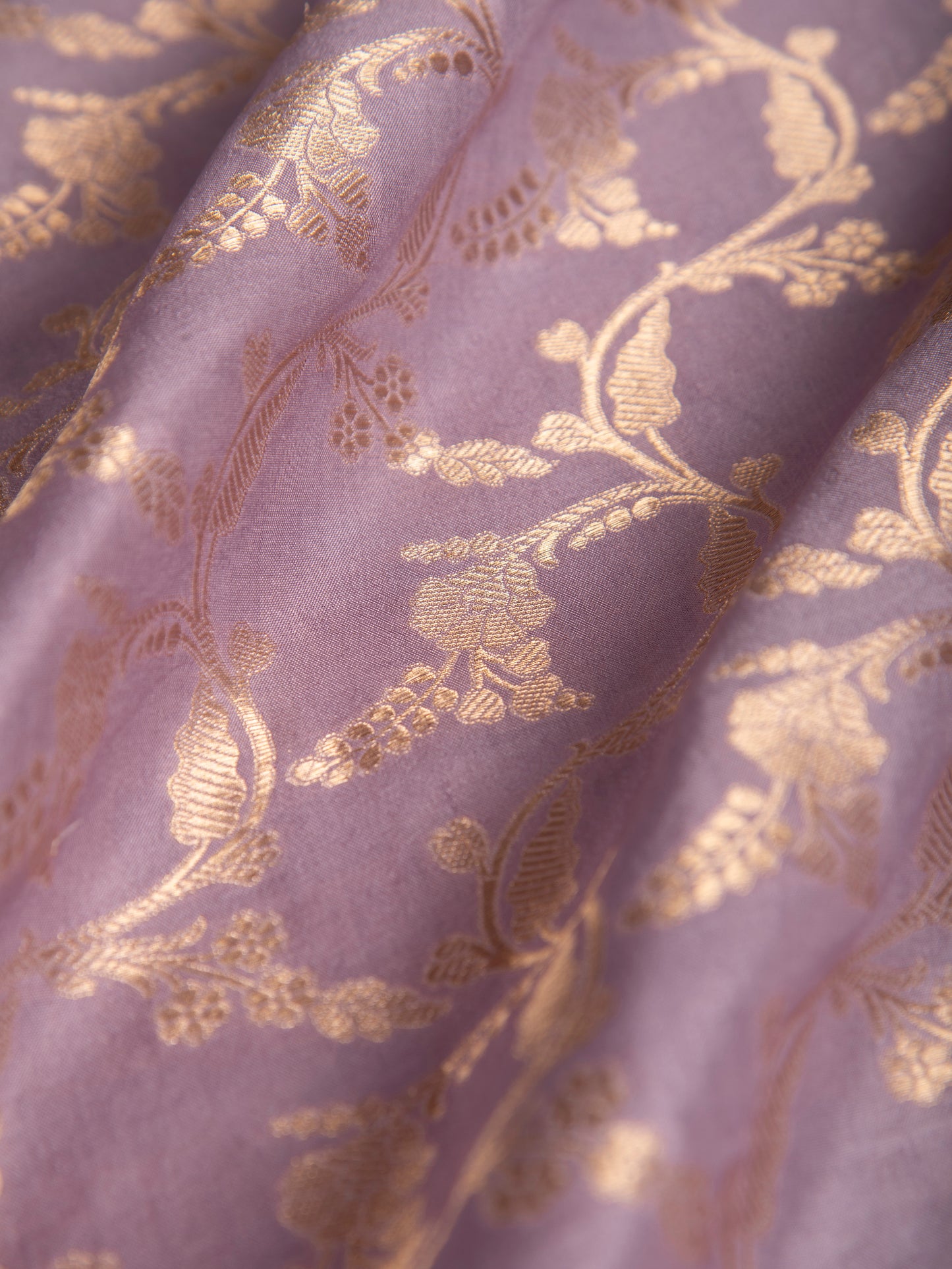 Handwoven Purple Silk Fabric