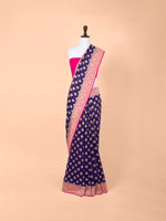 Handwoven Purple Georgette Saree